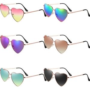 Sunglasses heart shaped frame retro sun glasses